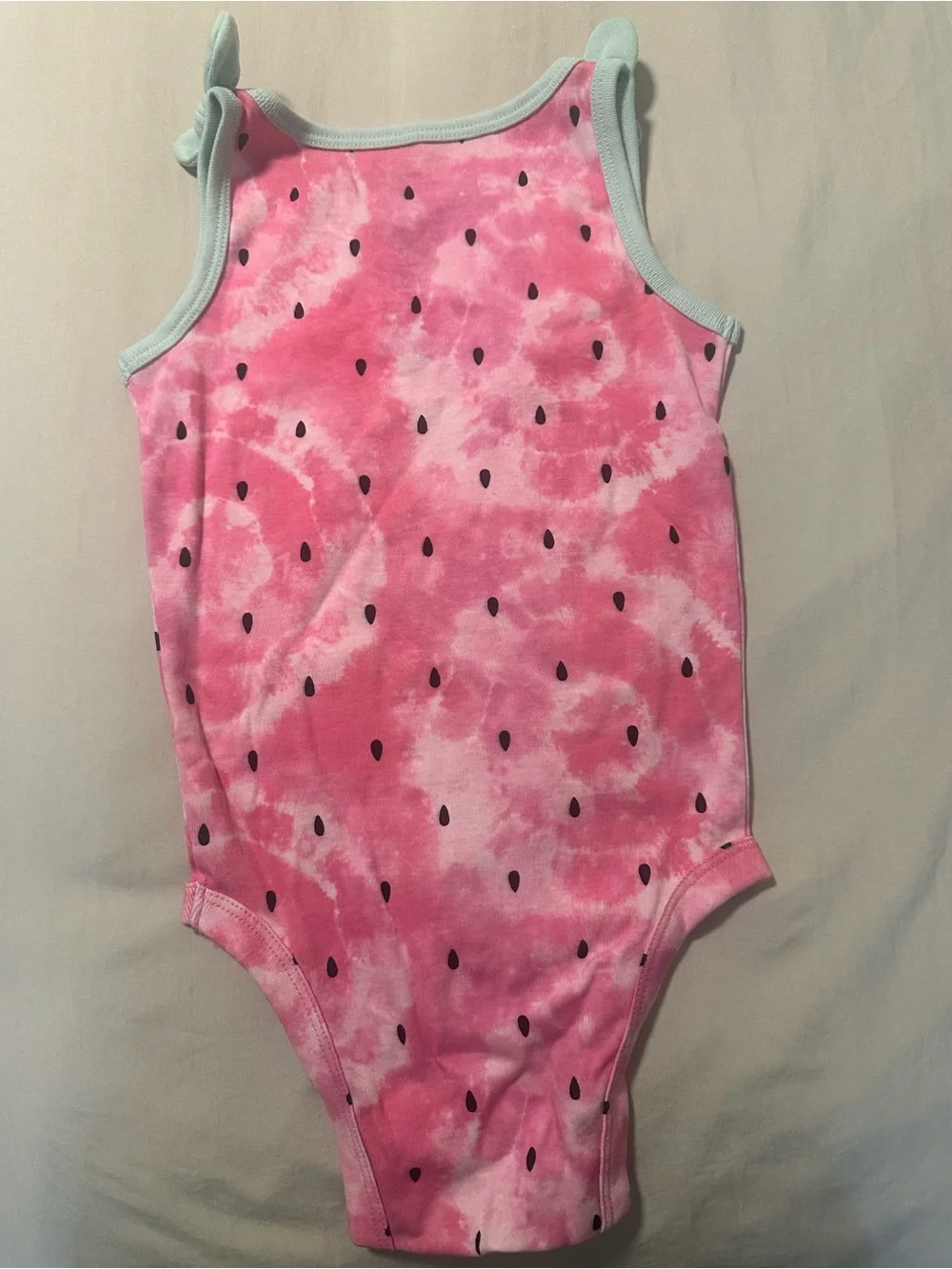 jumping beans Pink Watermelon Tie-Dye Bodysuit with Pink Shorts